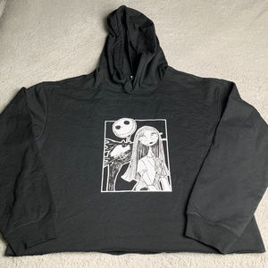 Nightmare Before Christmas Hoodie Crop M